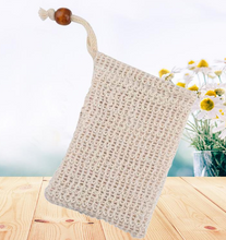 Load image into Gallery viewer, Natural Sisal Soap Bag